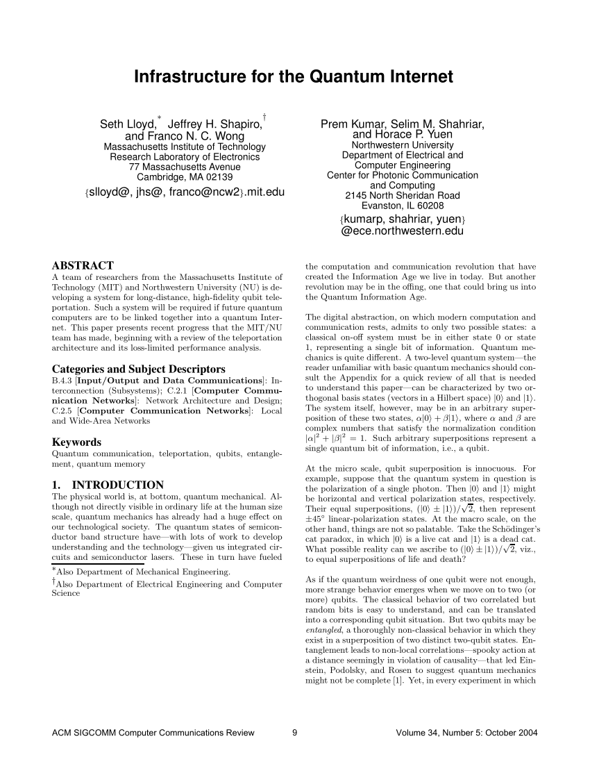 research paper on quantum computing pdf