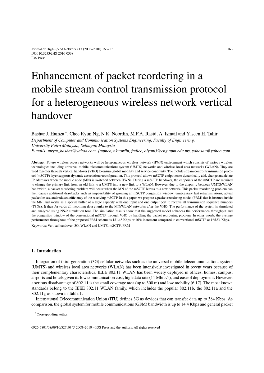 pdf-enhancement-of-packet-reordering-in-a-mobile-stream-control-transmission-protocol-for-a