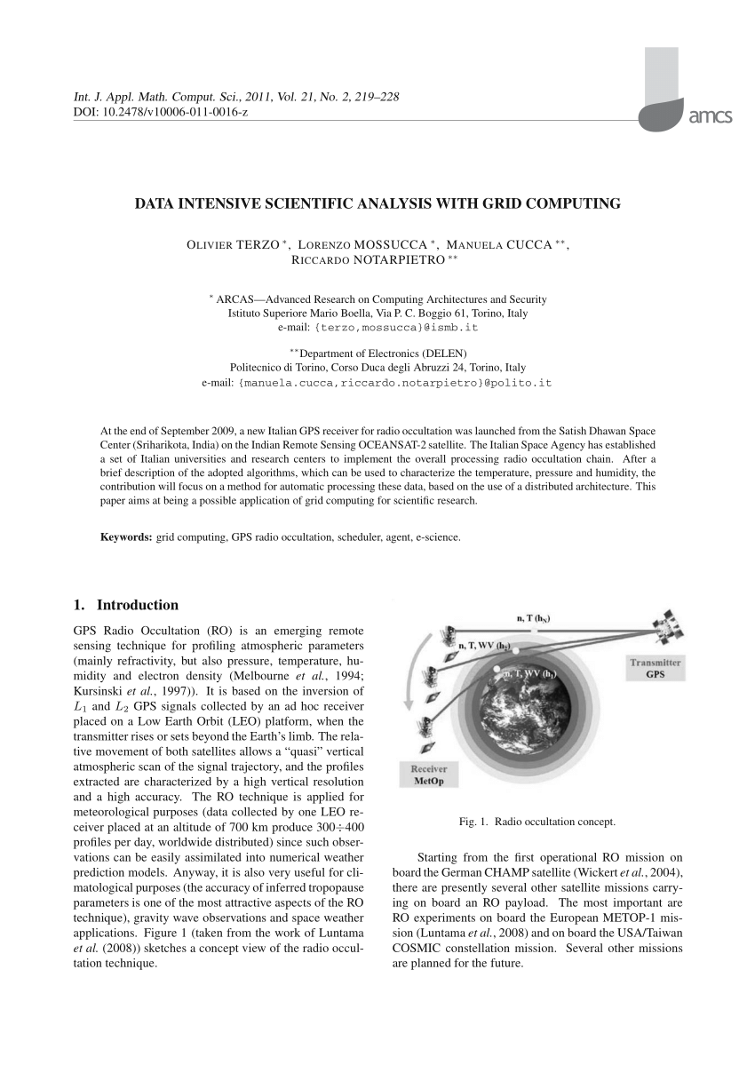 (PDF) Data intensive scientific analysis with grid computing