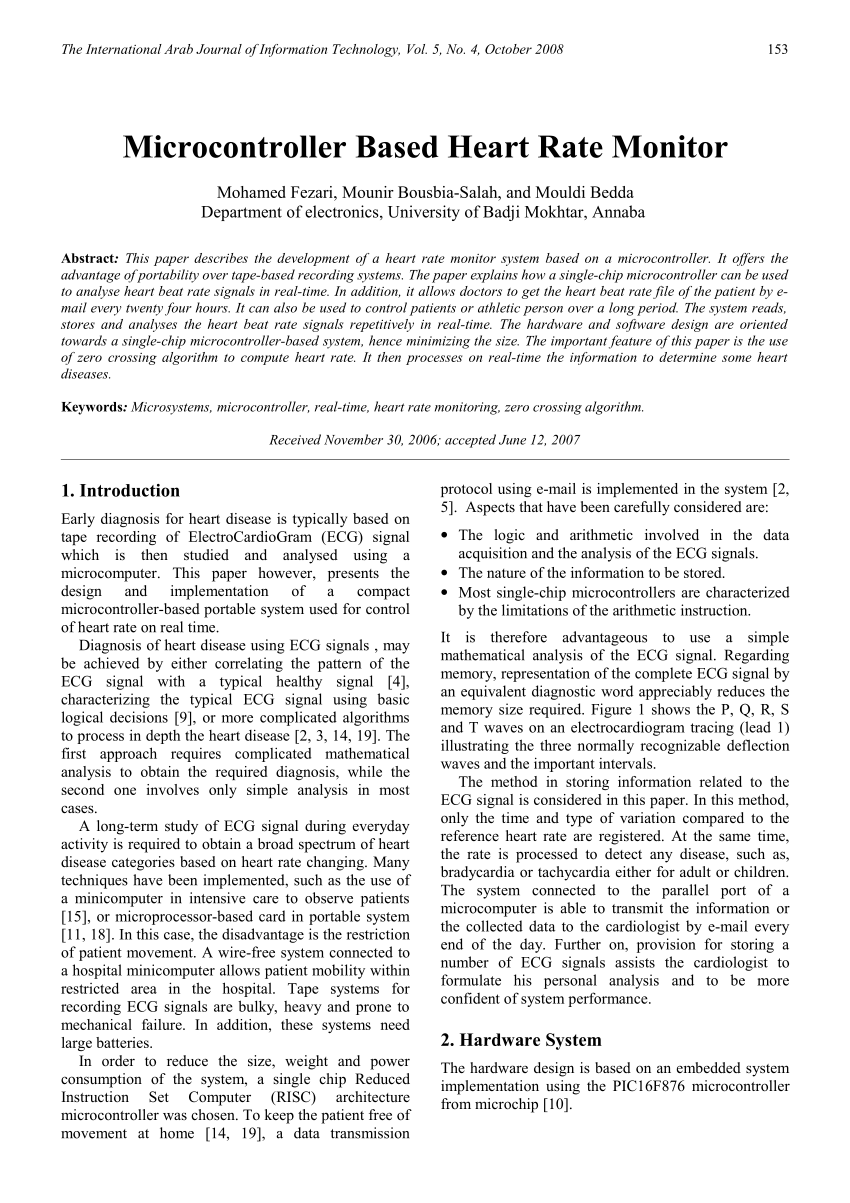 literature review of heart rate monitoring system