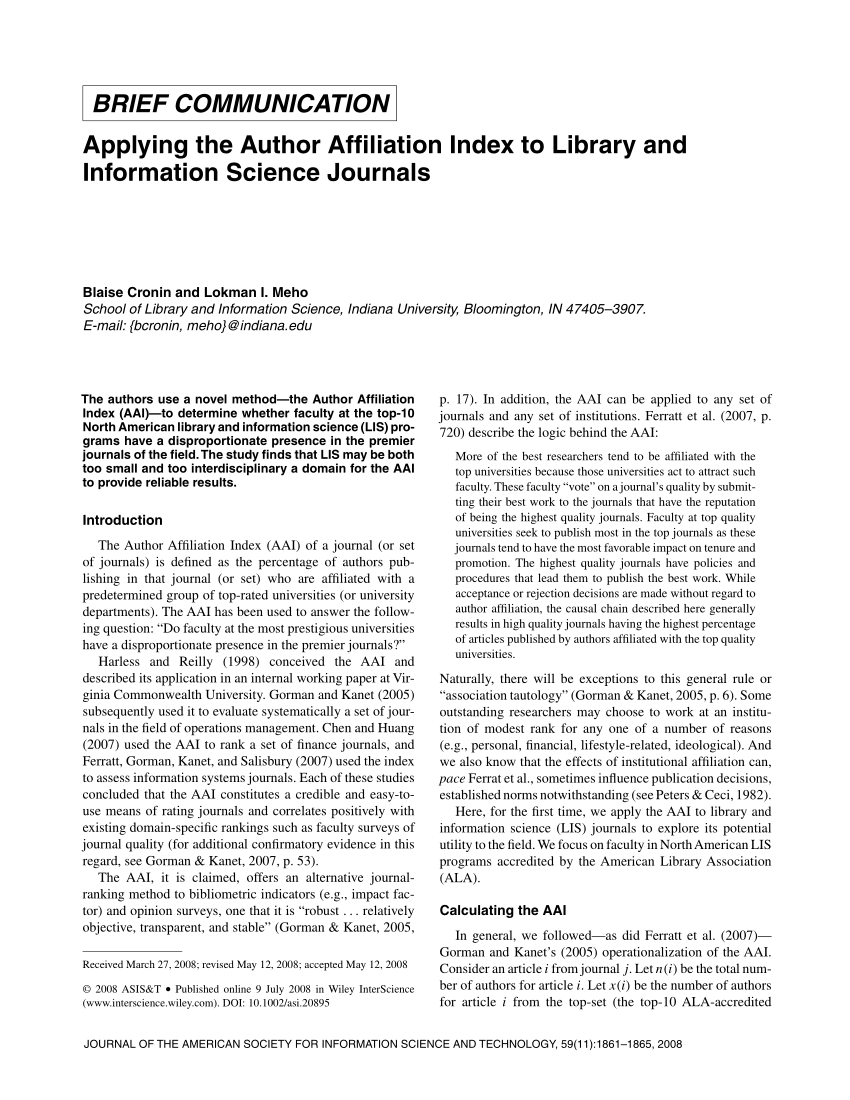 North American Article Index