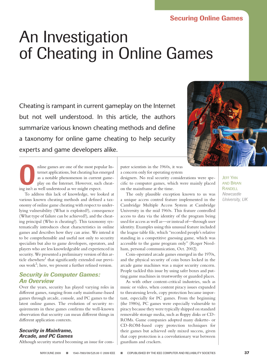 Cheat, PDF, Cheating In Video Games