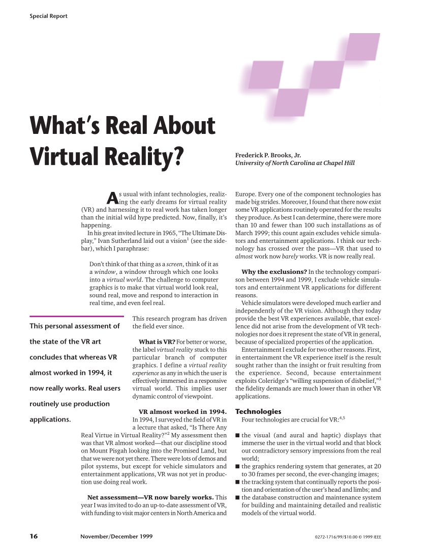 research topics on virtual reality