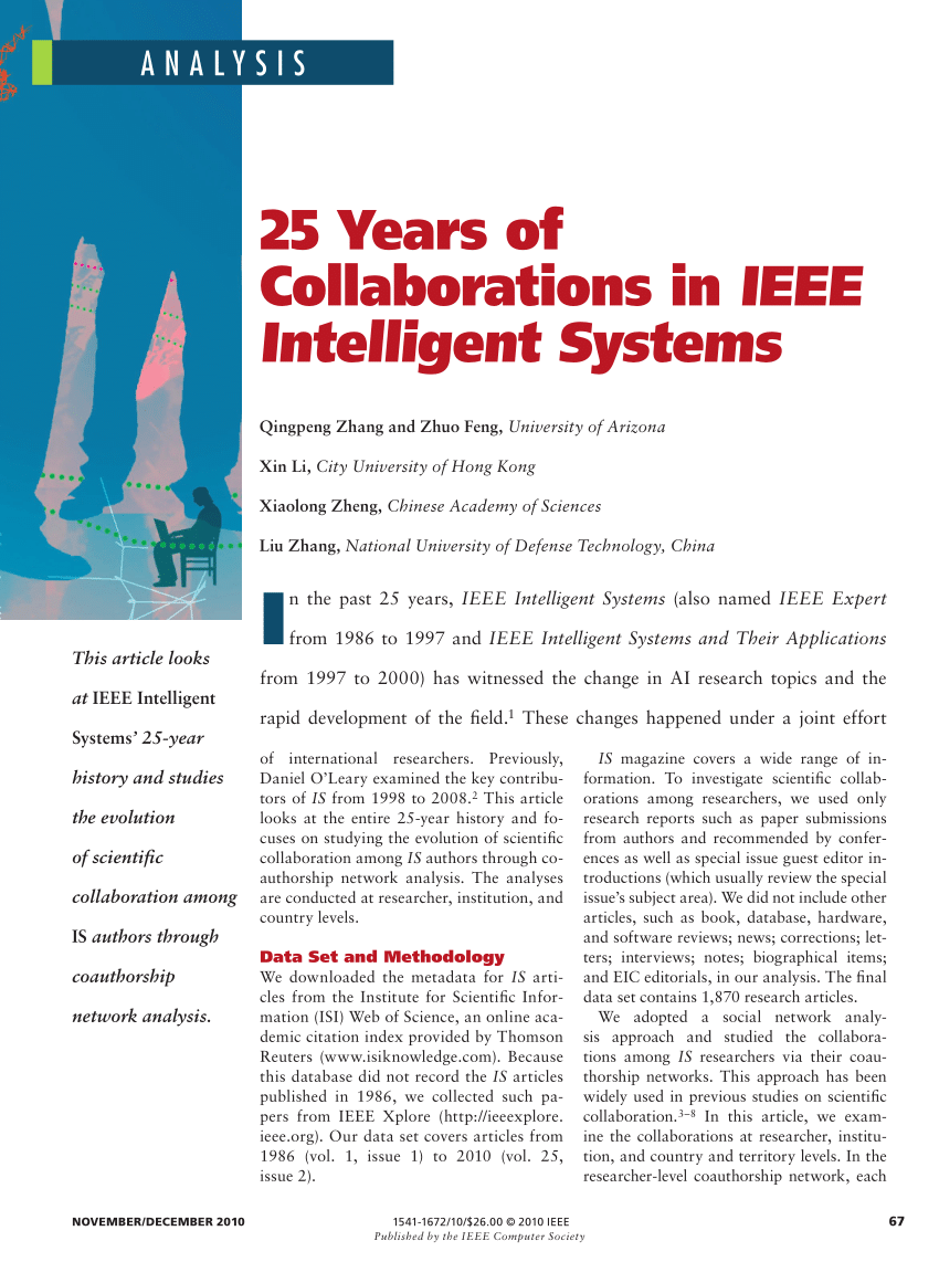 PDF) 25 Years of Collaborations in IEEE Intelligent Systems