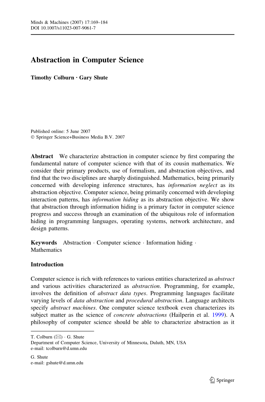 computer science thesis examples