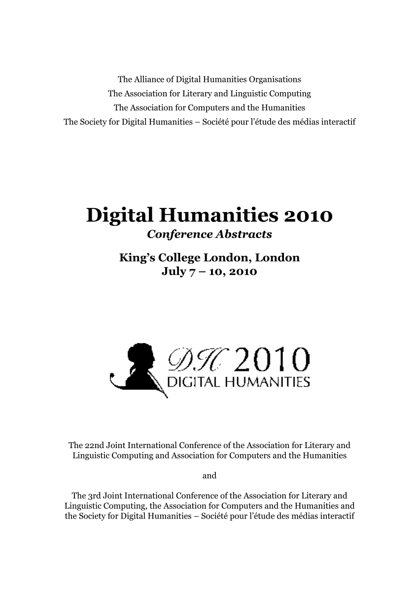 (PDF) Present, Not Voting Digital Humanities in the Panopticon