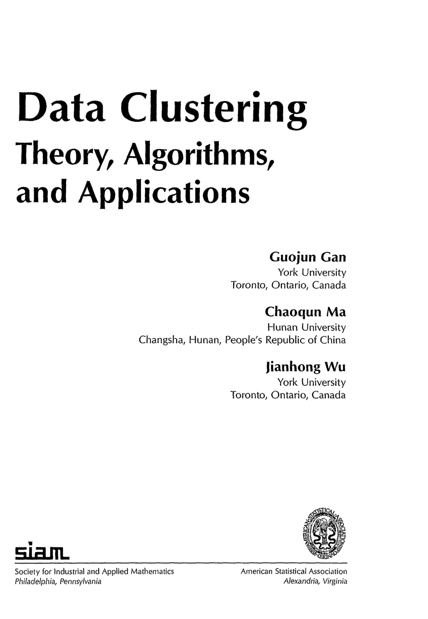 research papers on data clustering