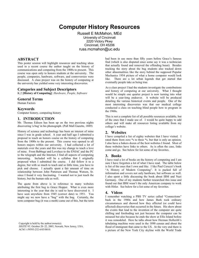 PDF Computer History Resources   Largepreview 