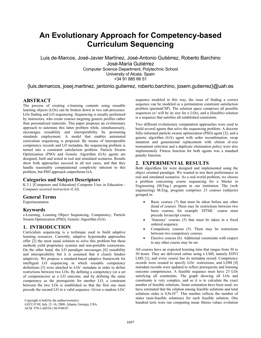 PDF) Evolution to a Competency-Based Training Curriculum for