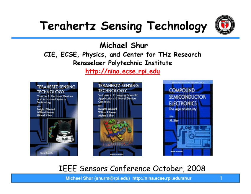 PDF) Terahertz Sensing Technology