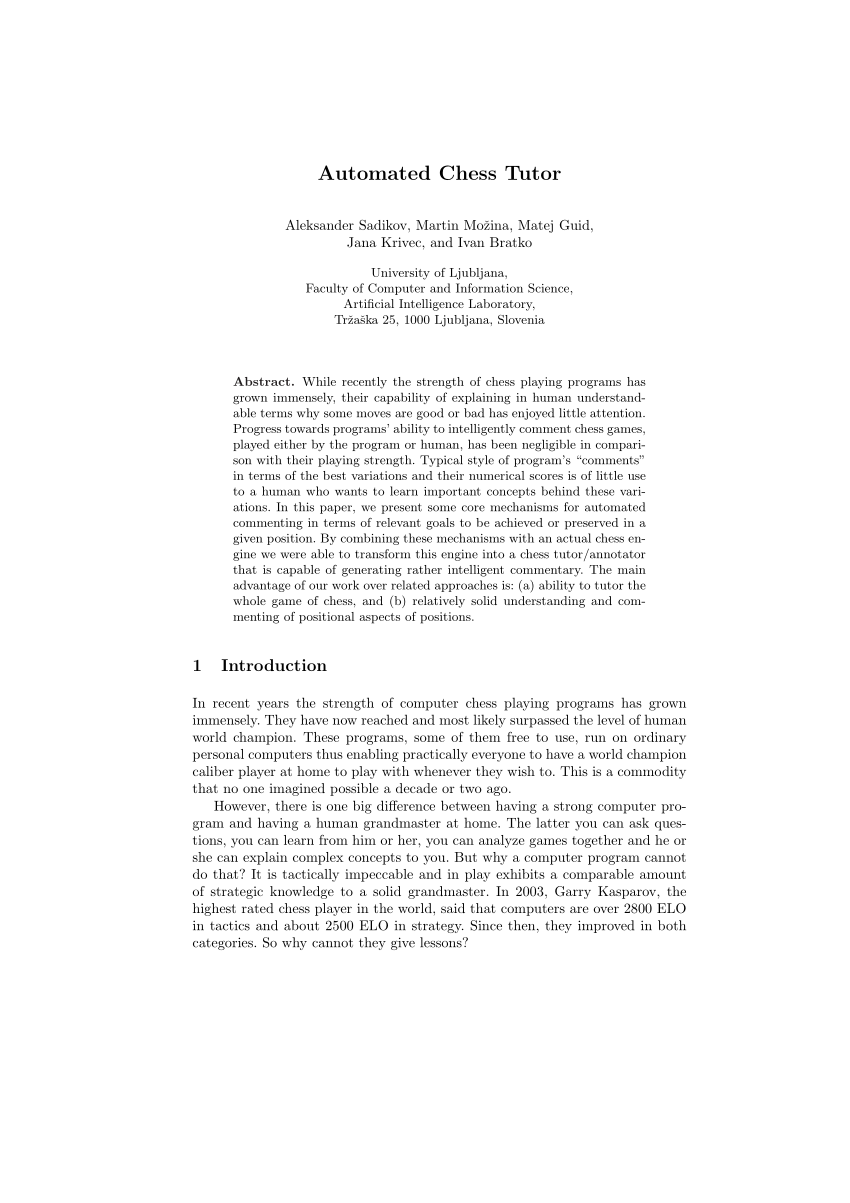 PDF] Automated Chess Commentator Powered by Neural Chess Engine