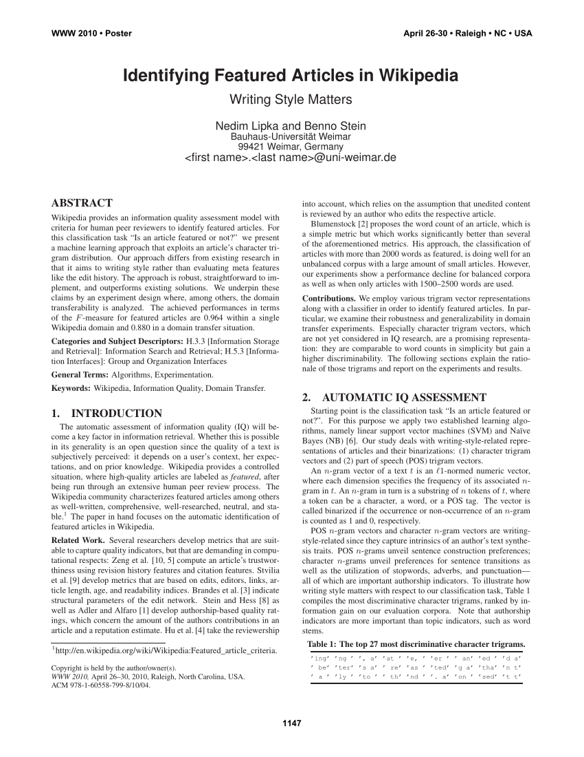 wikipedia academic thesis