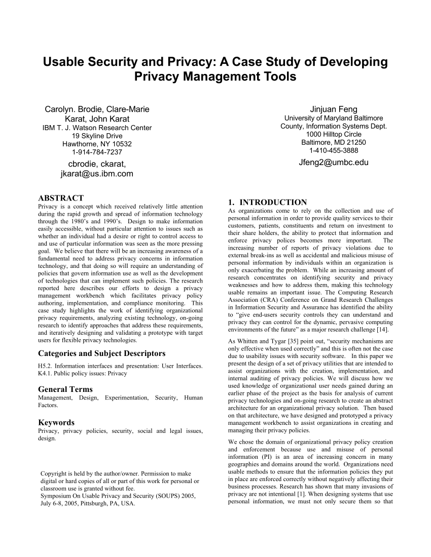 data privacy case study examples