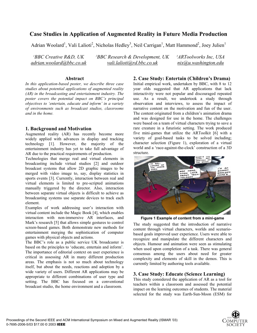 augmented reality case study pdf