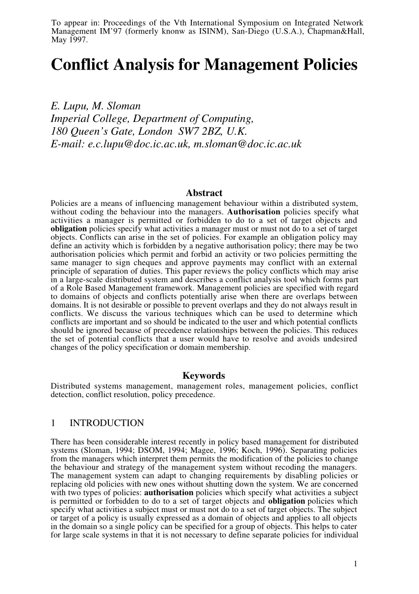 conflict management research paper conclusion