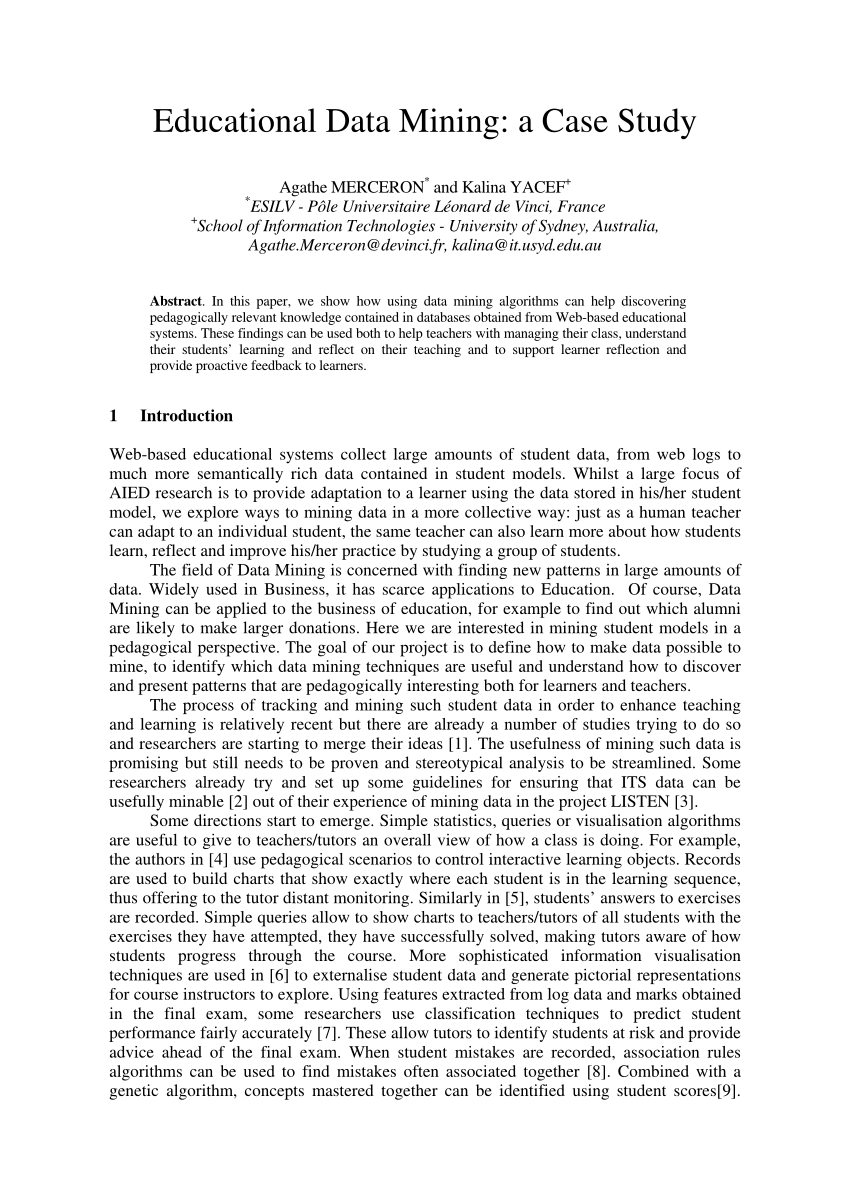research paper related to data mining