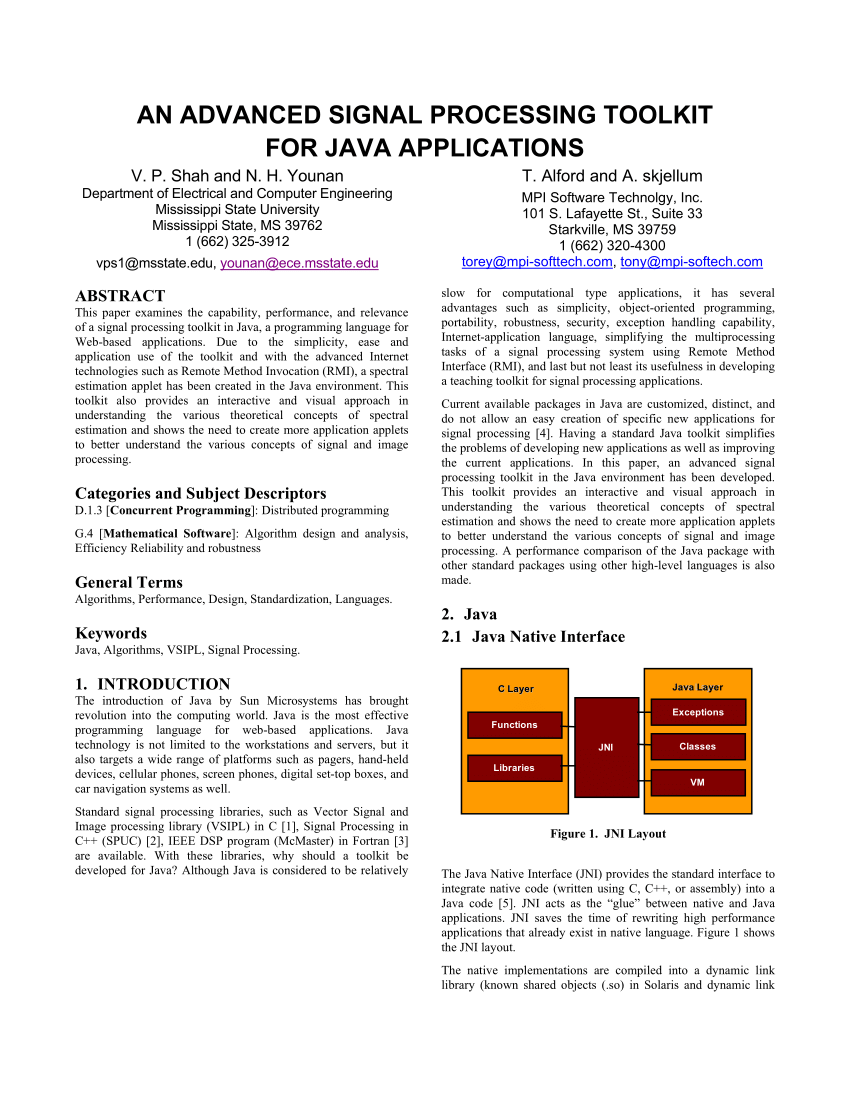 (PDF) An advanced signal processing toolkit for JAVA applications.