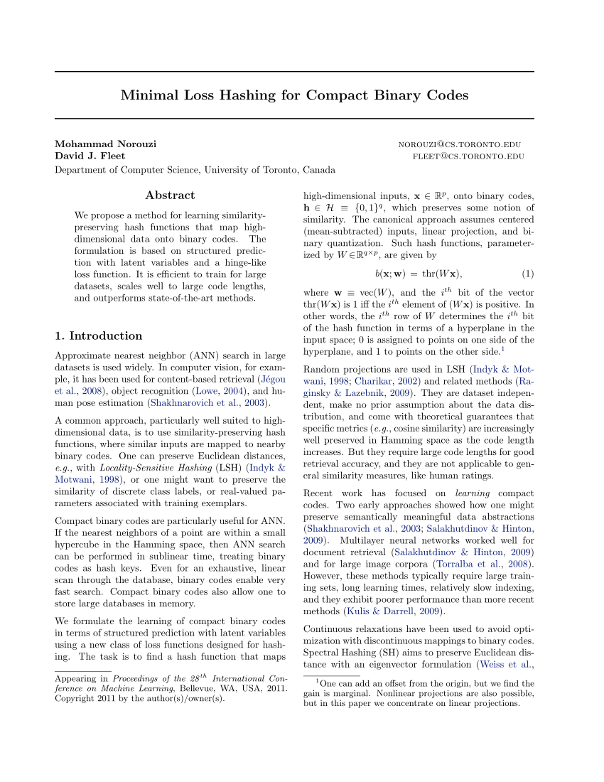 PDF] Locality-sensitive binary codes from shift-invariant kernels