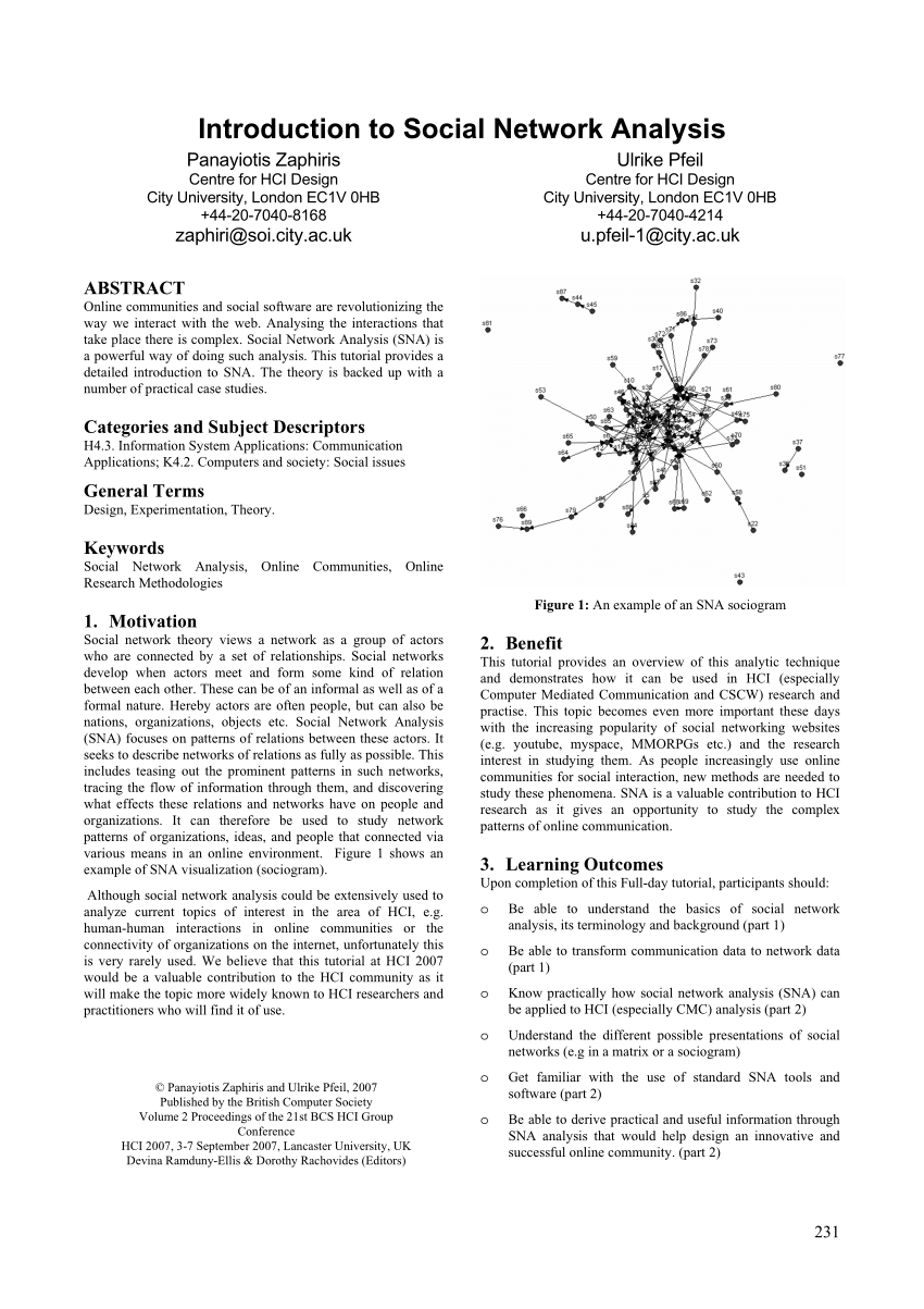 research paper social network analysis