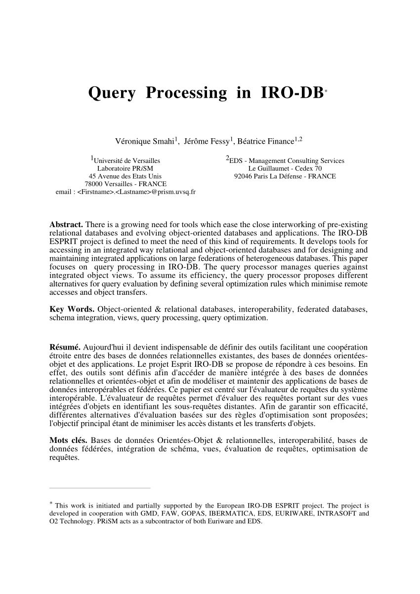 Database Systems of the 90s: International Symposium, Müggelsee