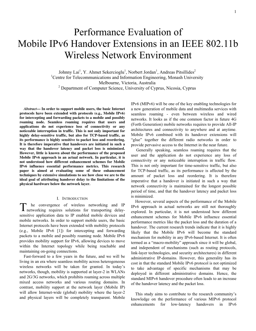 ieee research papers on ipv6