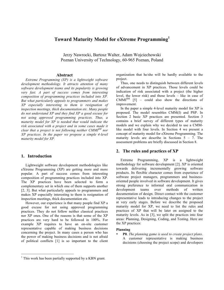 extreme programming explained pdf