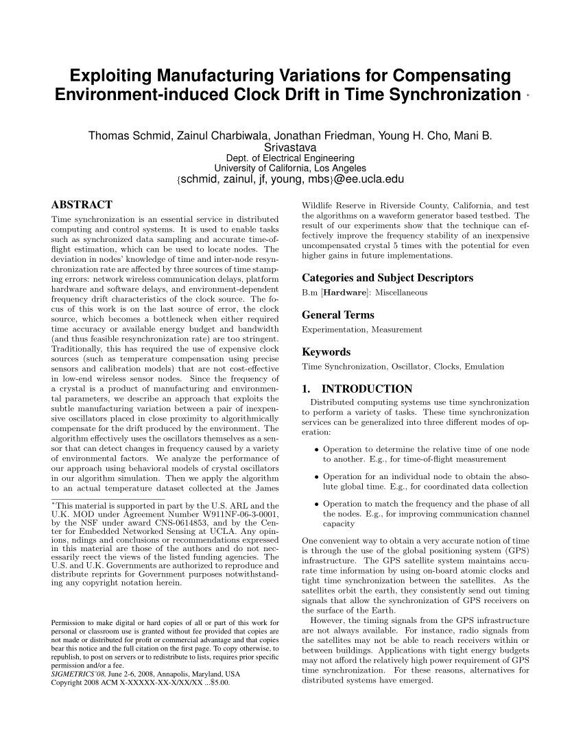 Pdf Exploiting Manufacturing Variations For Compensating - 