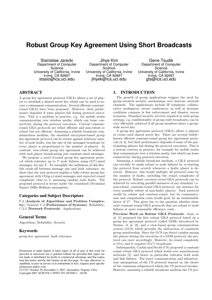 pdf-robust-group-key-agreement-using-short-broadcasts