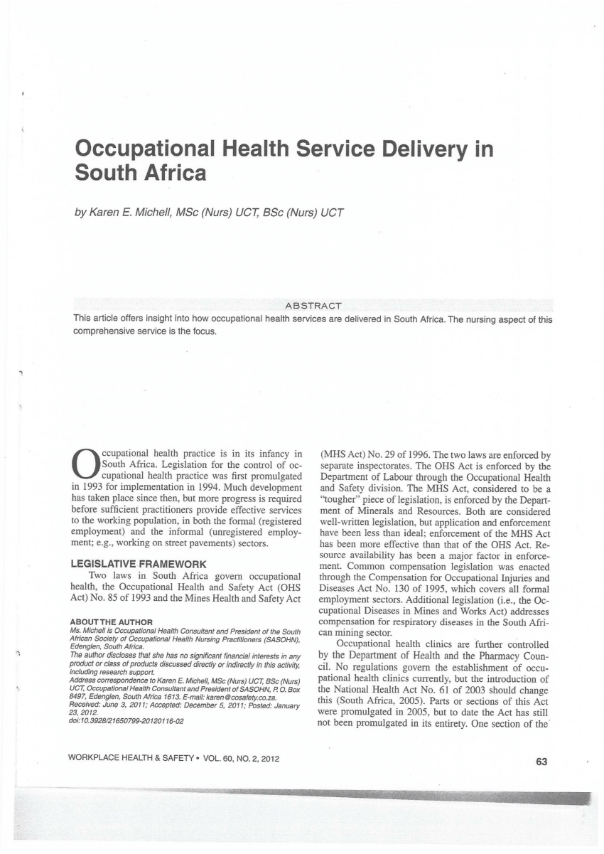research on service delivery in south africa