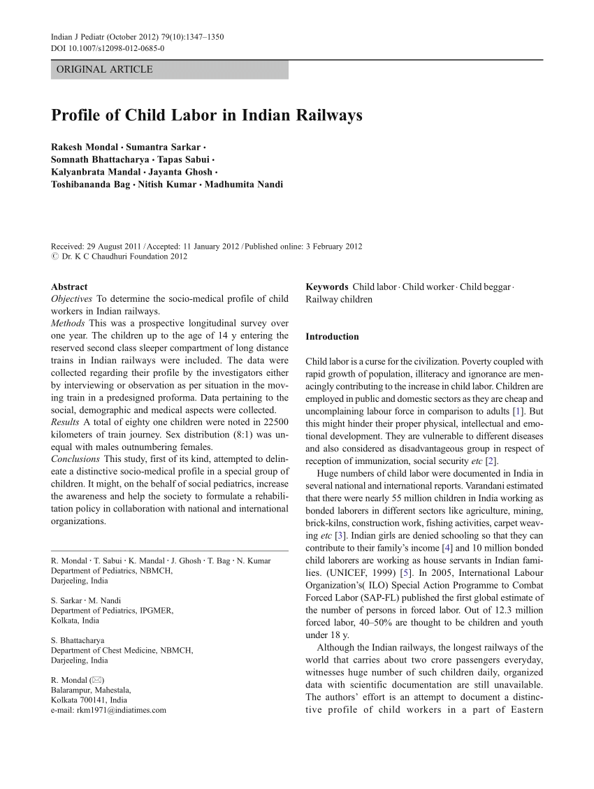 research paper on child labour pdf