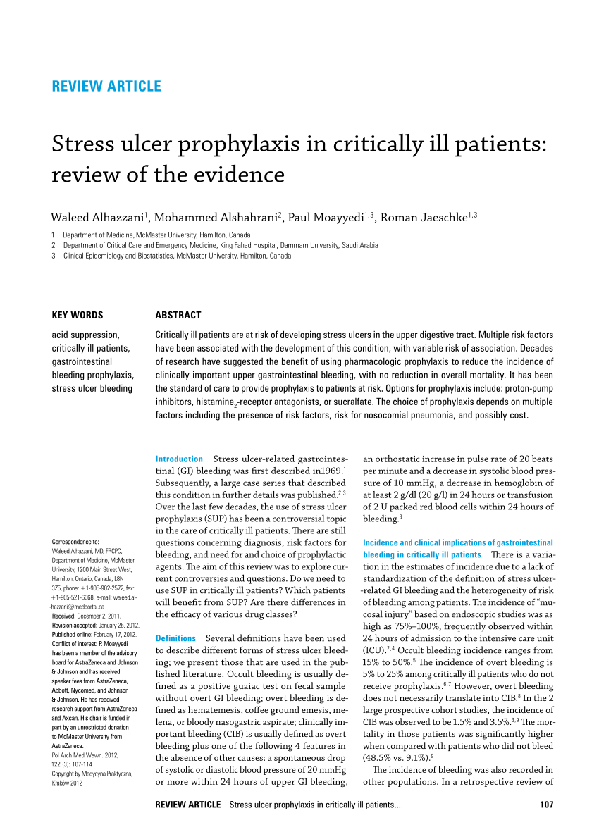 ASHP STRESS ULCER PROPHYLAXIS GUIDELINES PDF