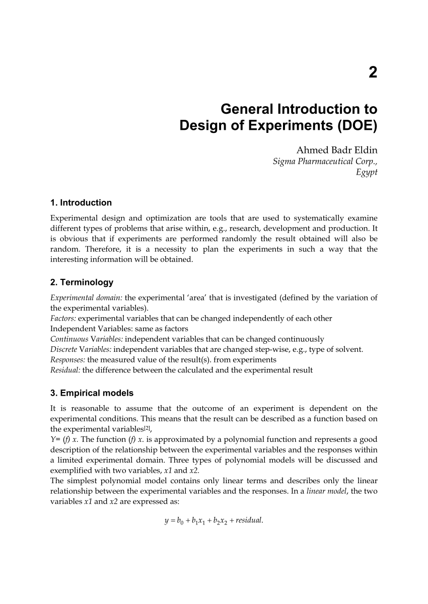 optimal design of experiments a case study approach pdf