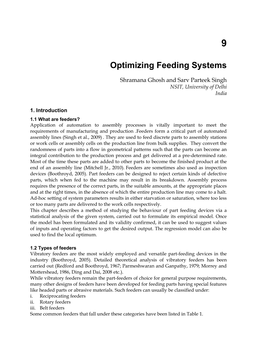 Feed systems. Effective handling - PDF Free Download