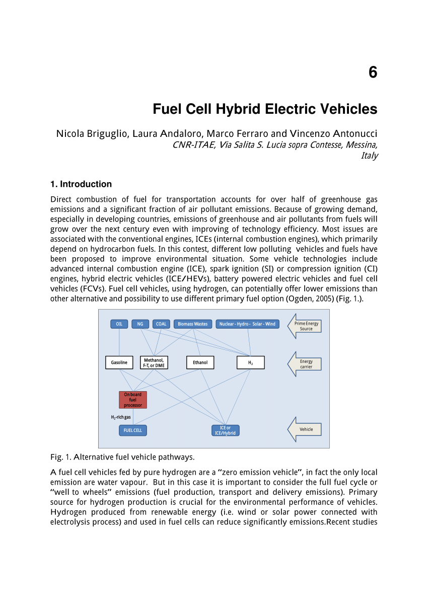 fuel cell electric vehicle research paper