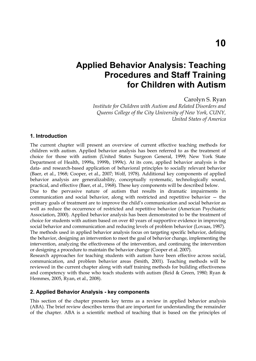 child behavior research paper