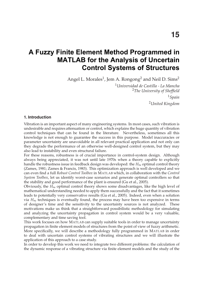 PDF) A Fuzzy Finite Element Method Programmed in MATLAB for the ...
