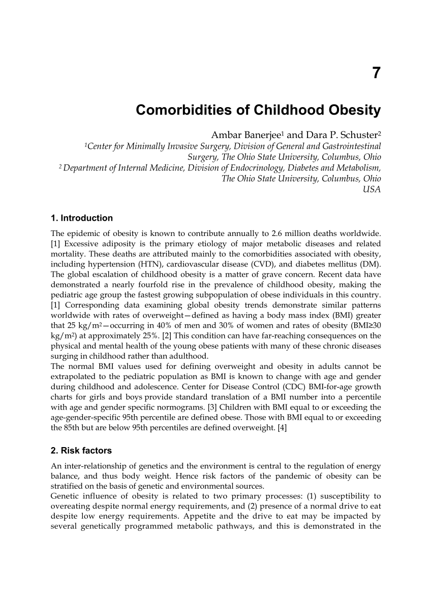 thesis in childhood obesity