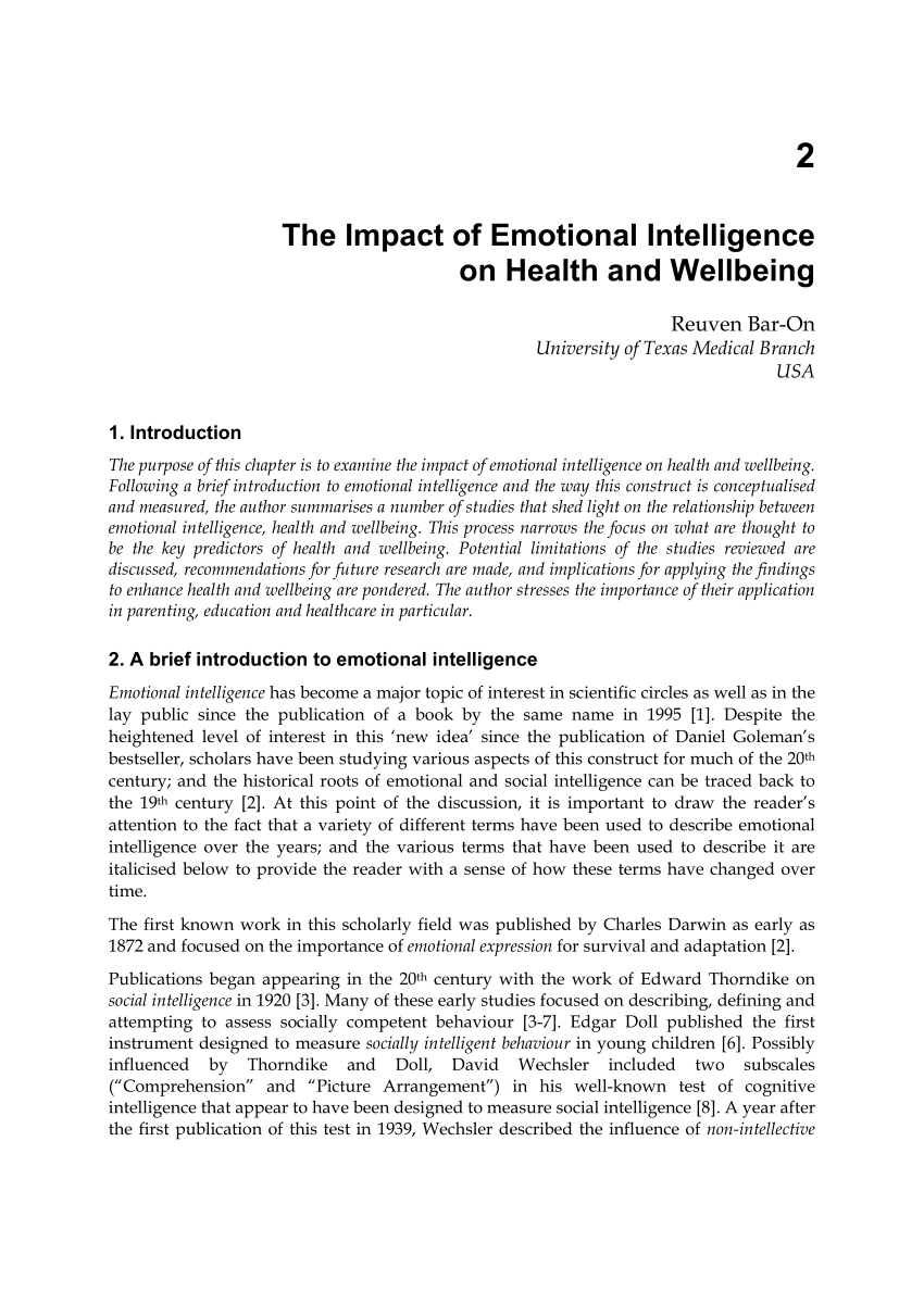 research paper on emotional intelligence pdf download