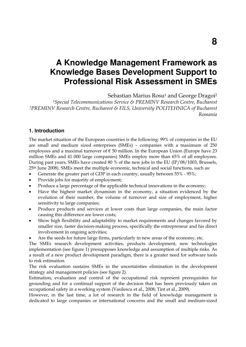 a literature review on knowledge management in smes
