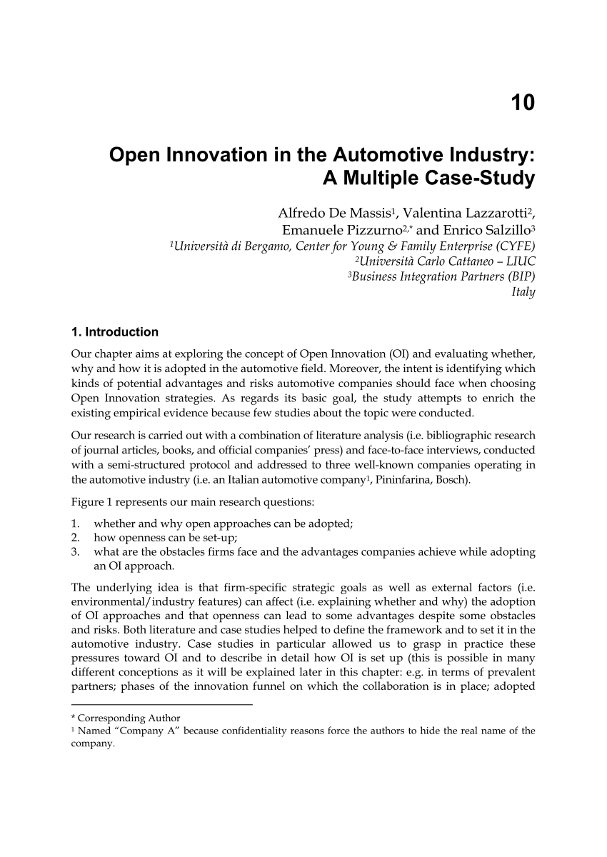 research paper on automotive industry
