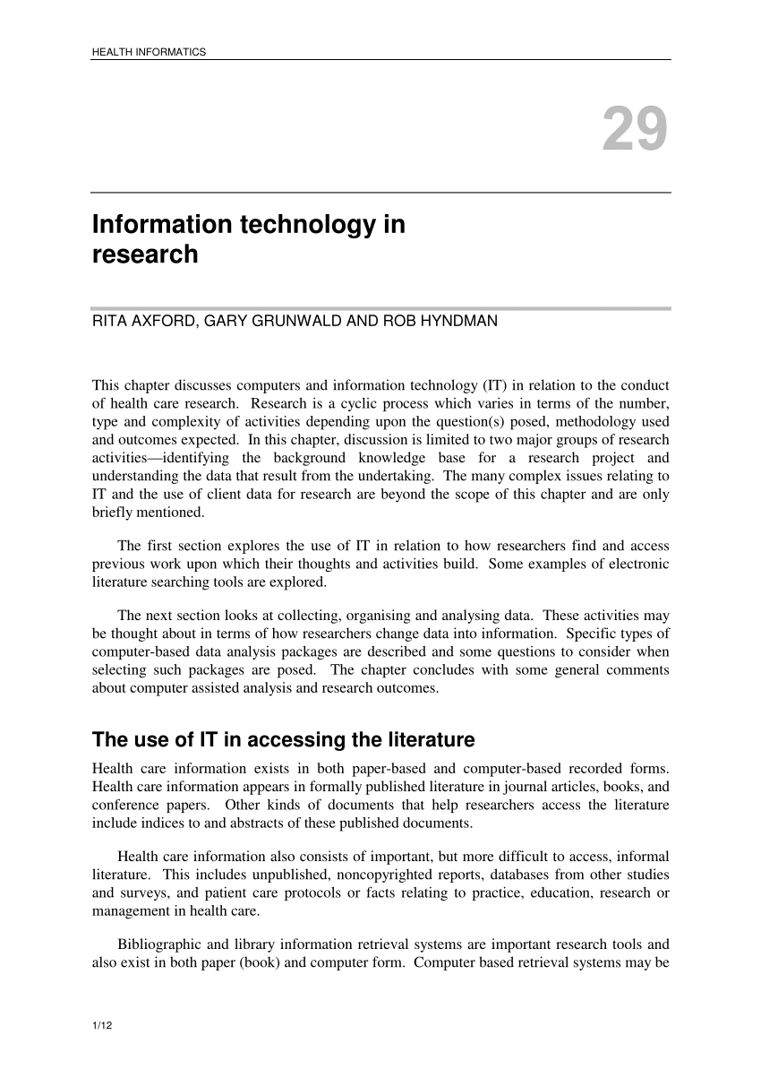 information technology thesis pdf