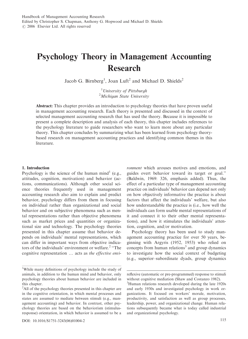 Psychology or Accounting