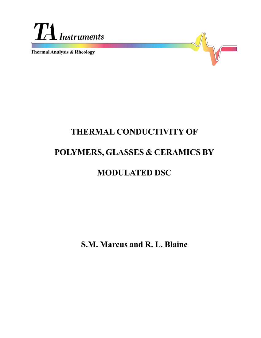 Thermal Conductivity L W M K Of The Materials Used Download Table