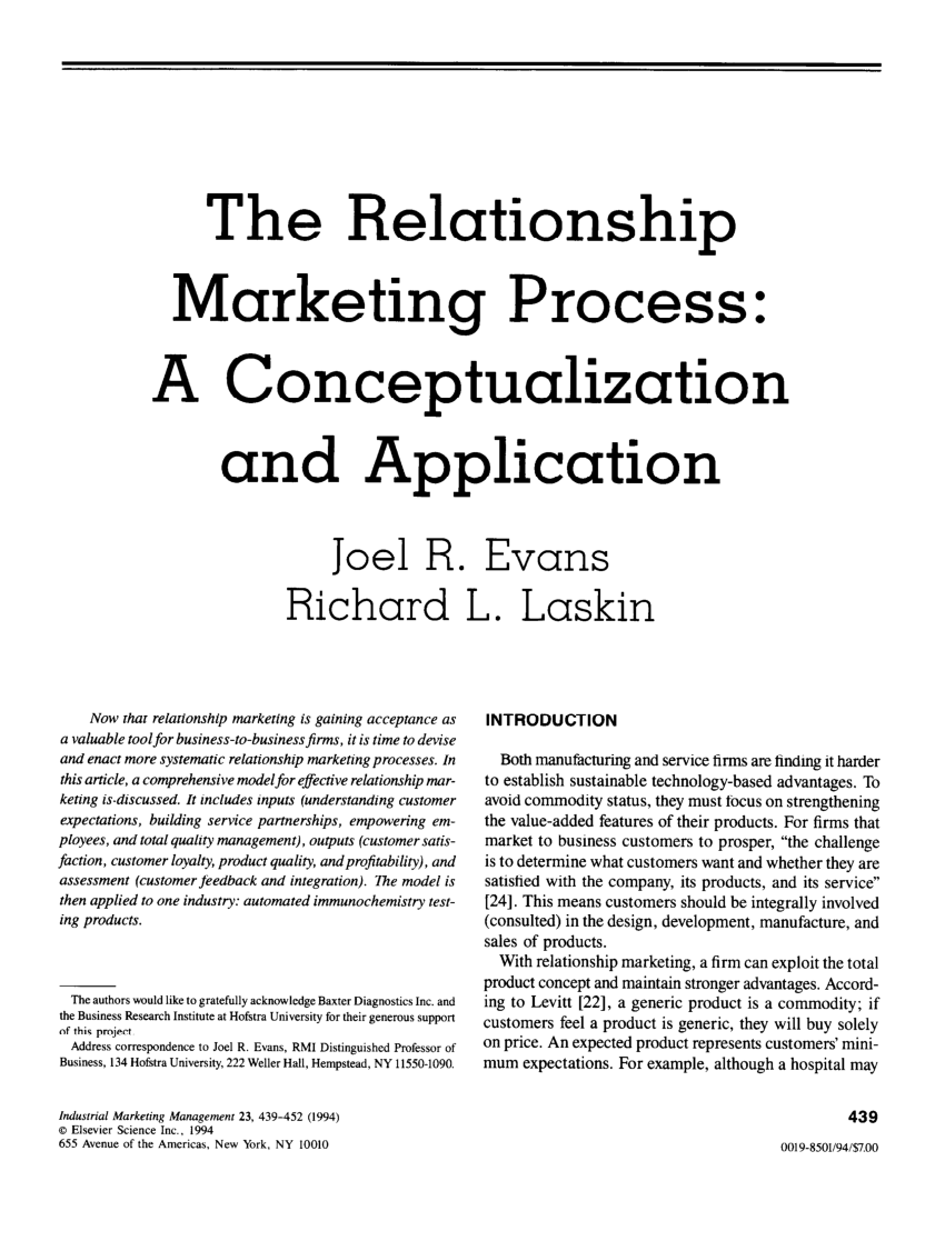 dissertation relationship marketing