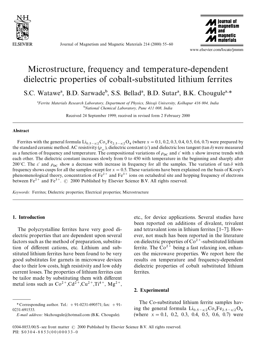 Pdf Microstructure Frequency And Temperature Dependent