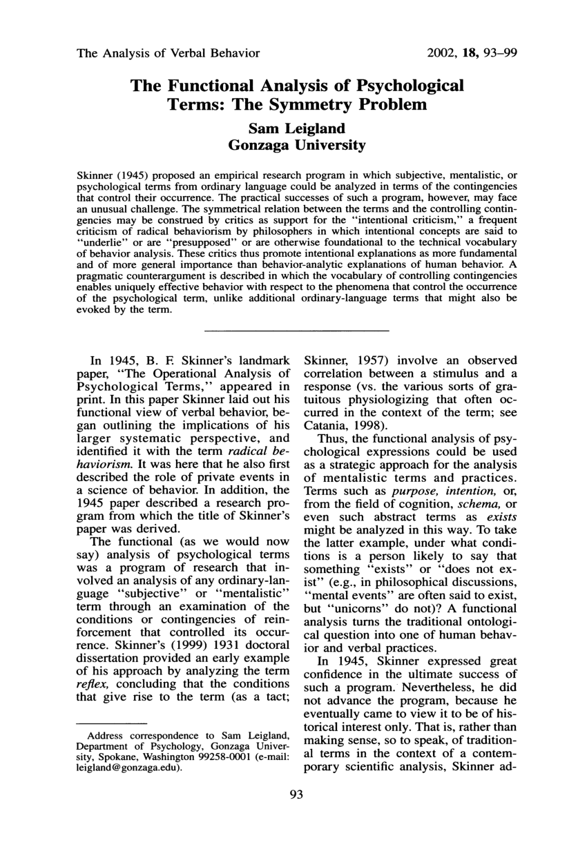 pdf-the-functional-analysis-of-psychological-terms-the-symmetry-problem