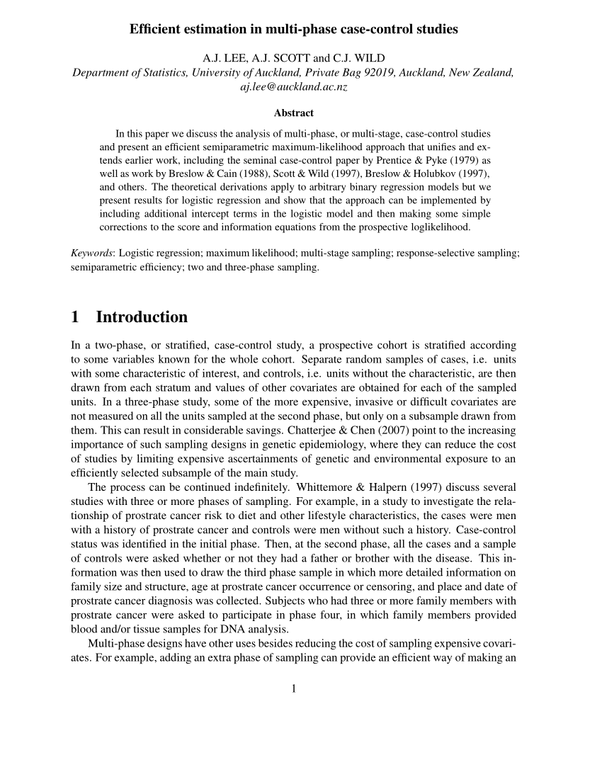 pdf-efficient-estimation-in-multi-phase-case-control-studies