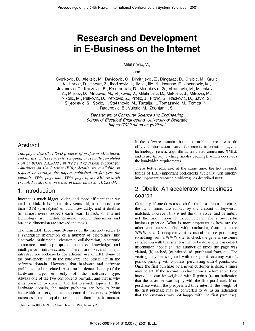 internet connectivity research paper