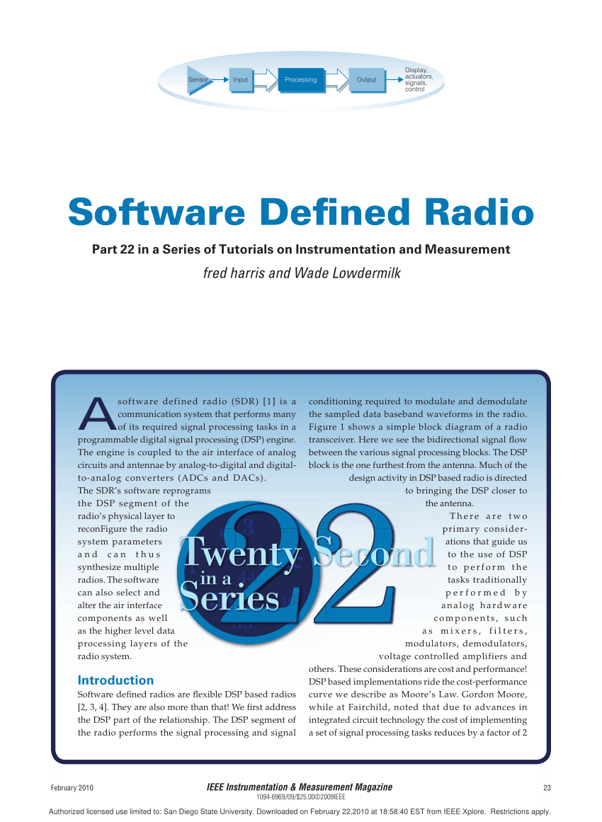 case study on software defined radio