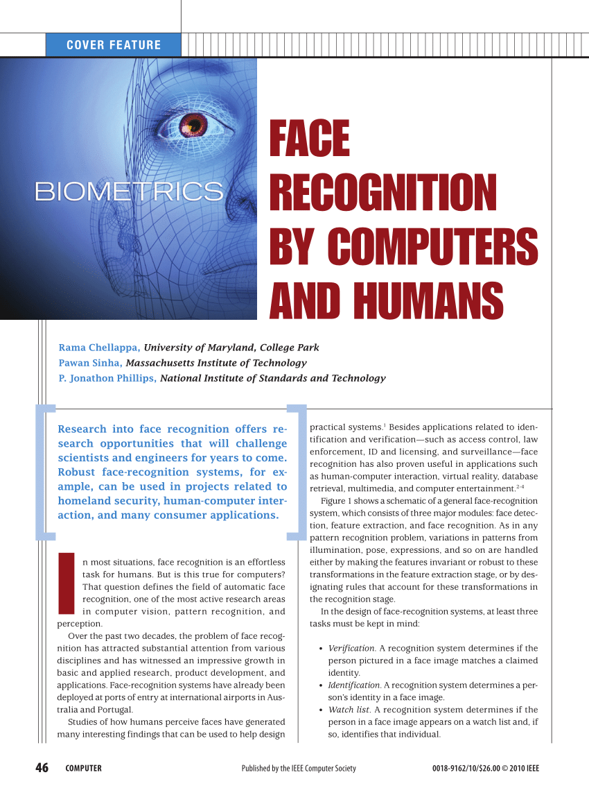 recent research topics on face recognition